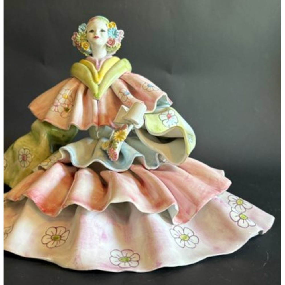 RARE - VTG! Signed Porcelain Clown Made In Italy For Gumps Of San Francisco